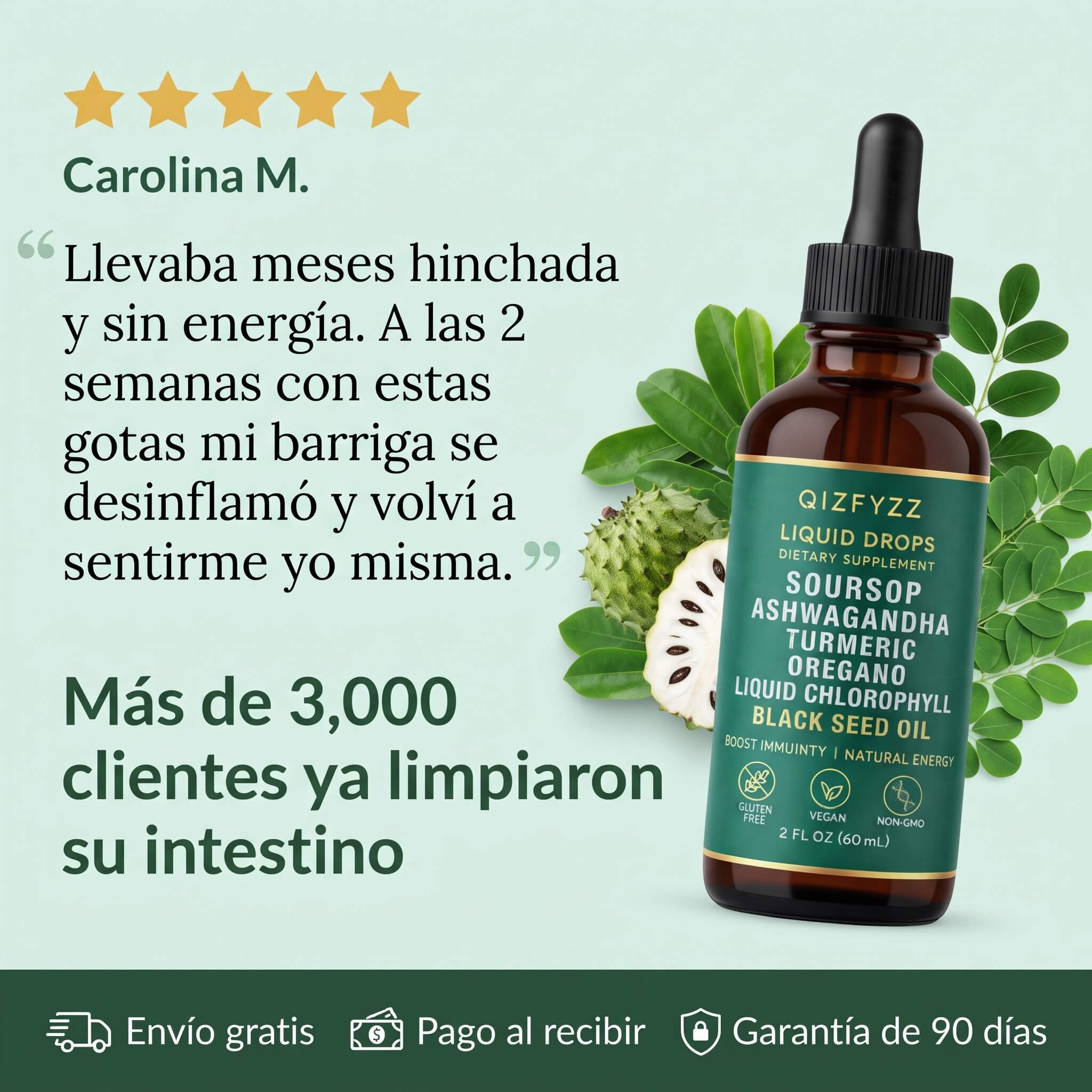 Gotas Detox Intestinal — Soursop Gut Detox