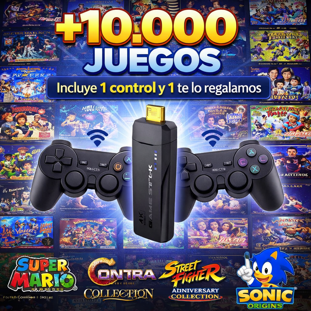 Más de 10.000 juegos retro, listos para jugar en tu TV