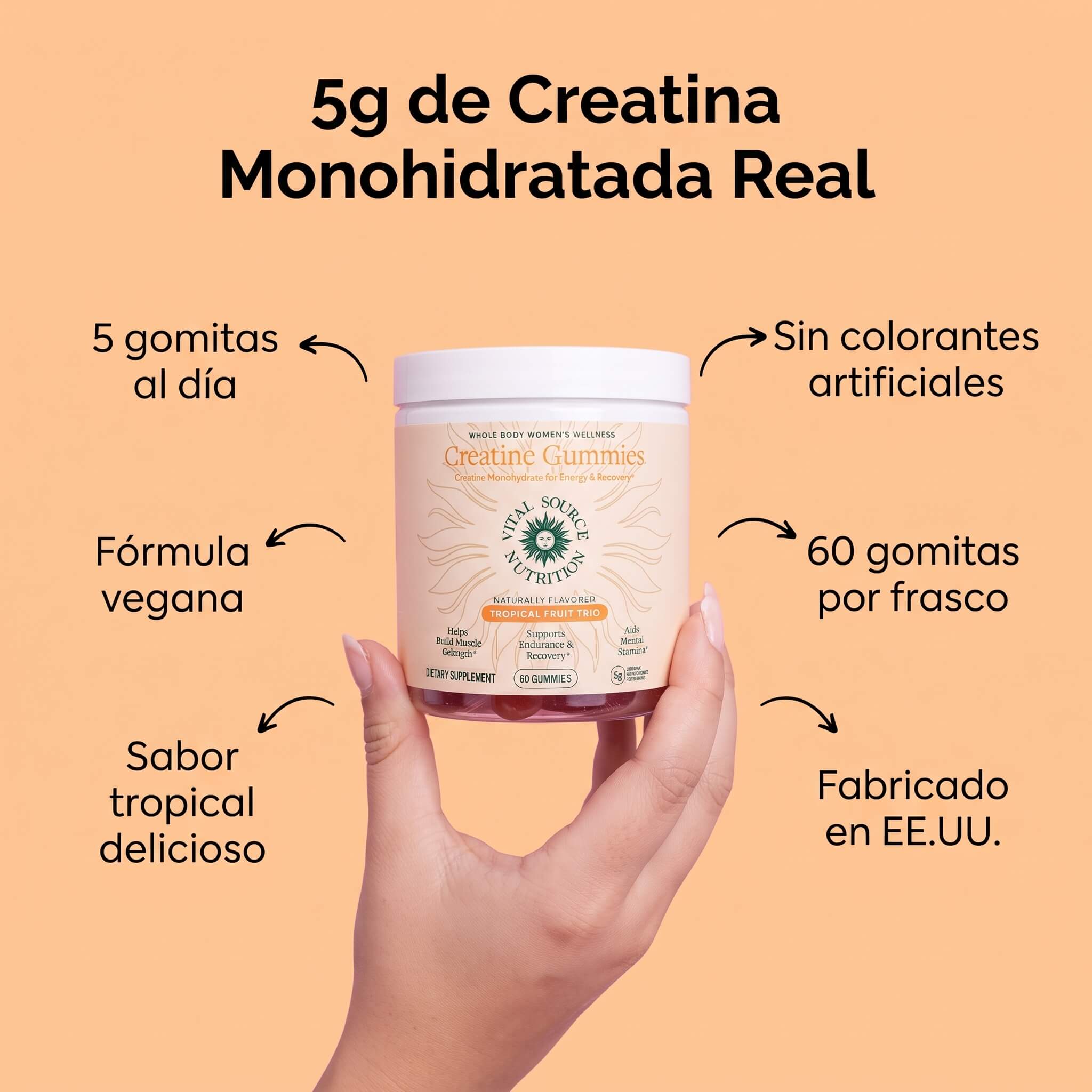 Gomitas de Creatina Monohidratada — Vital Source Nutrition