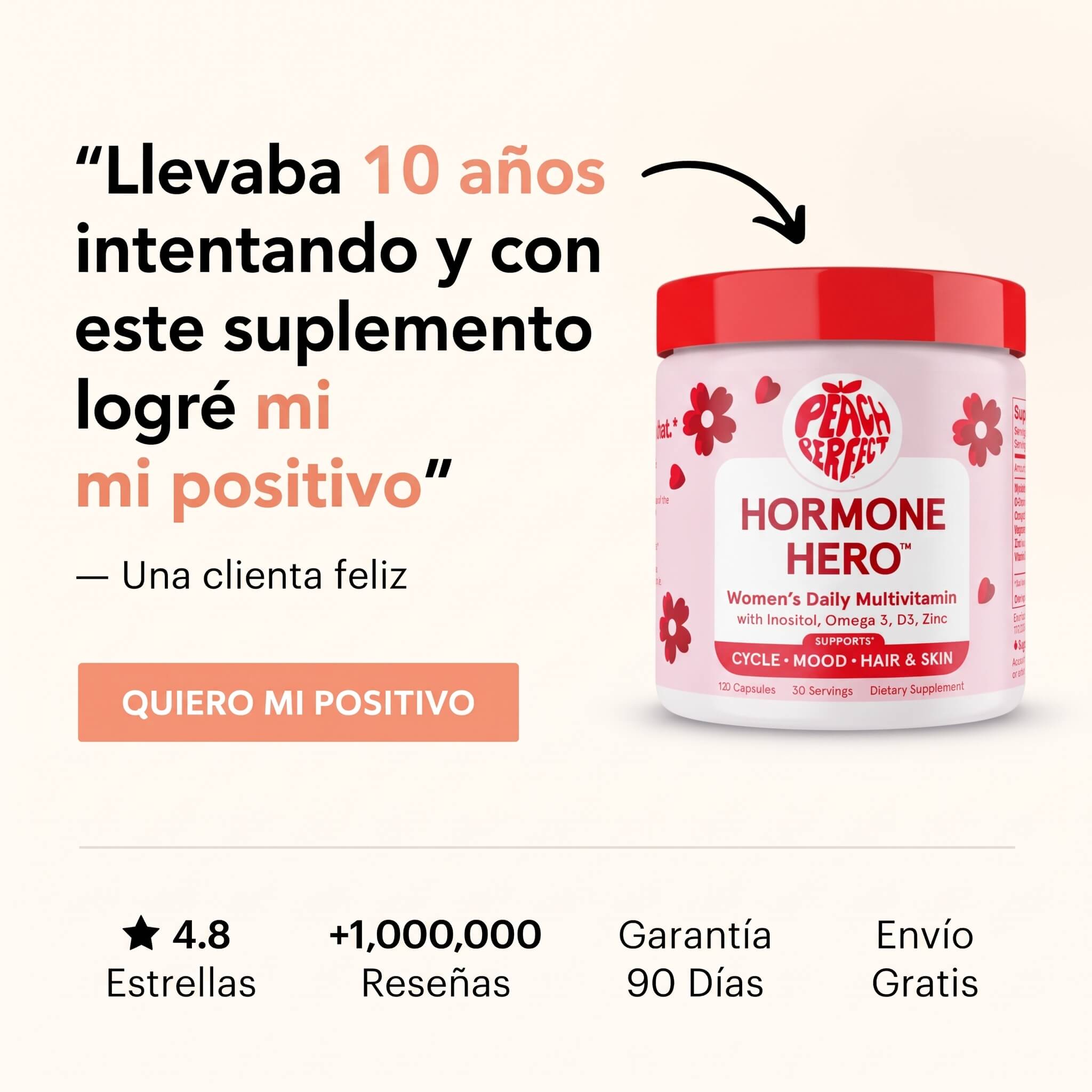 Multivitamínico para fertilidad Hormone Hero