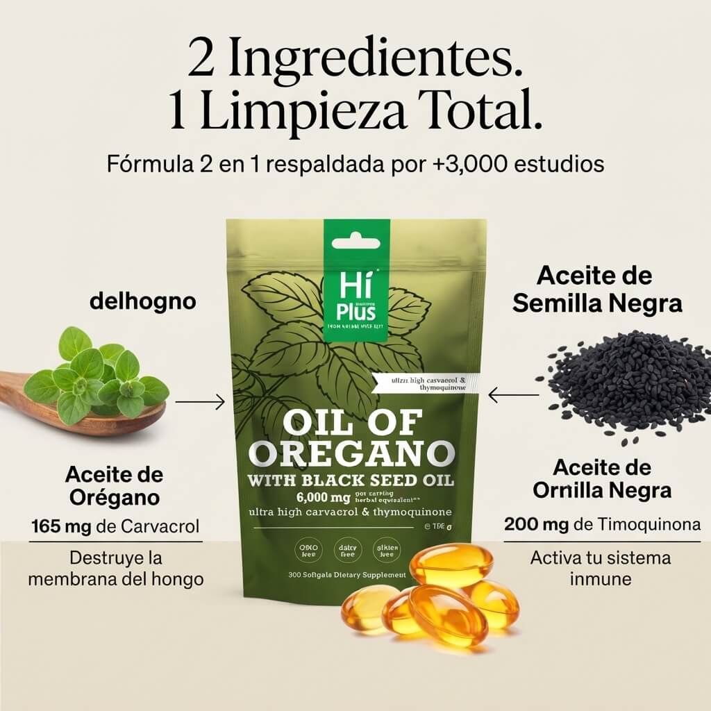 Aceite de Orégano + Semilla Negra — Hi Plus Nutrition