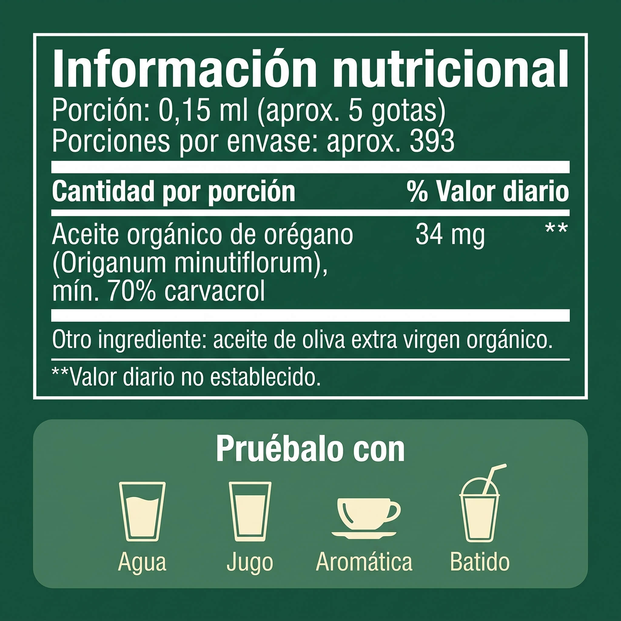 Gotas de Aceite de Orégano Carlyle | 70% Carvacrol