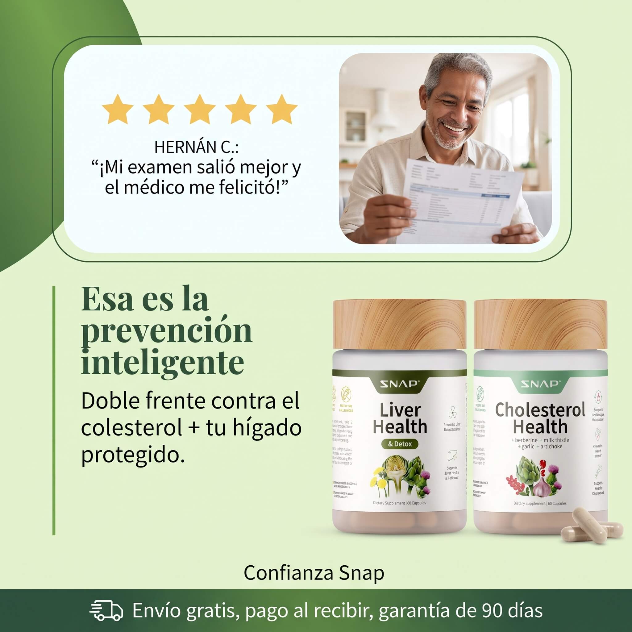 Combo 2 Frascos: Cholesterol Health + Liver Health GRATIS