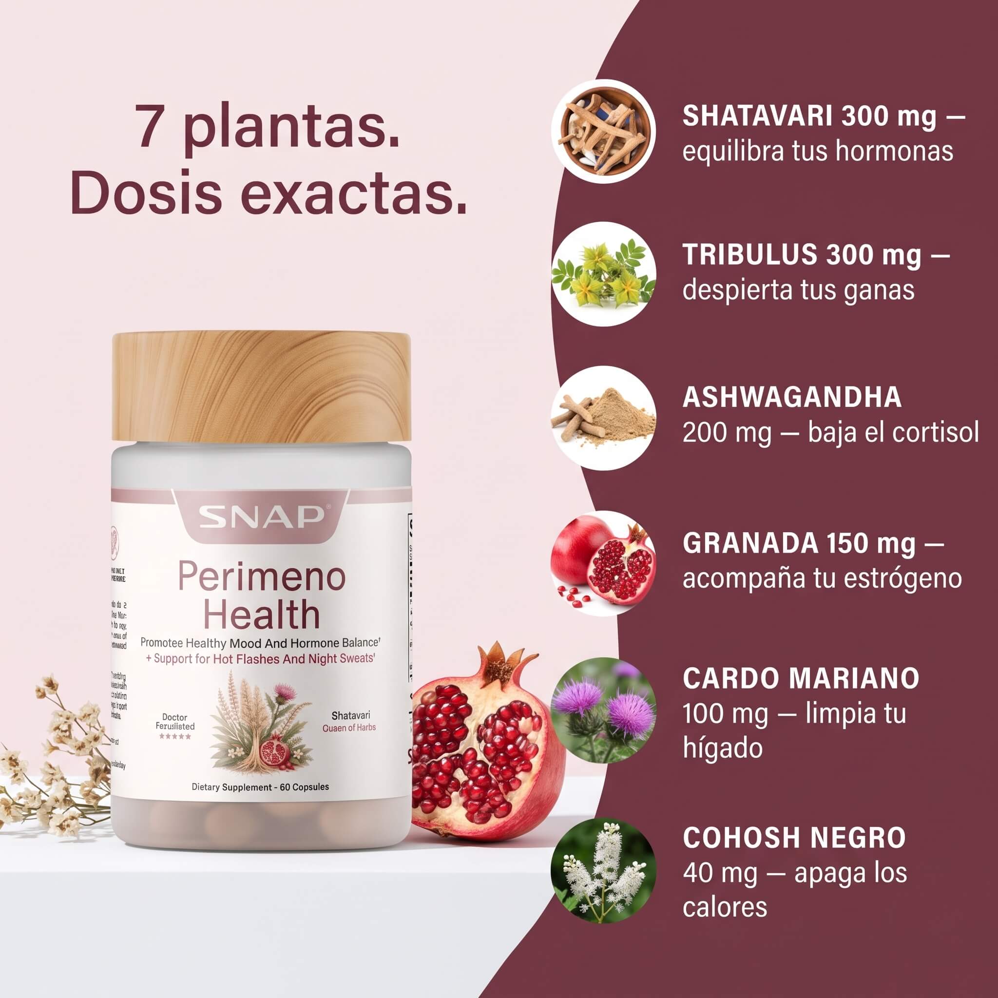 Fórmula Hormonal Natural — SNAP Perimeno Health