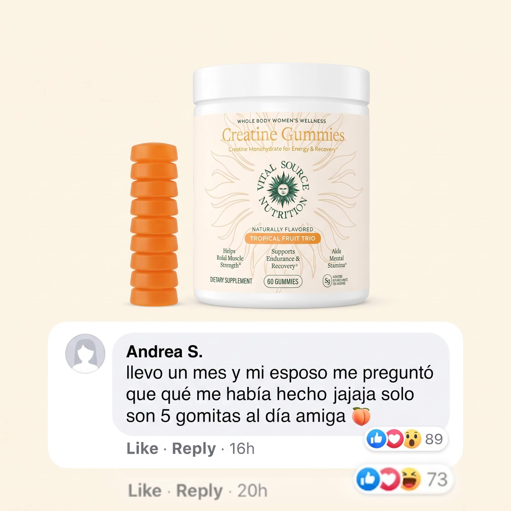 Gomitas de Creatina Monohidratada — Vital Source Nutrition