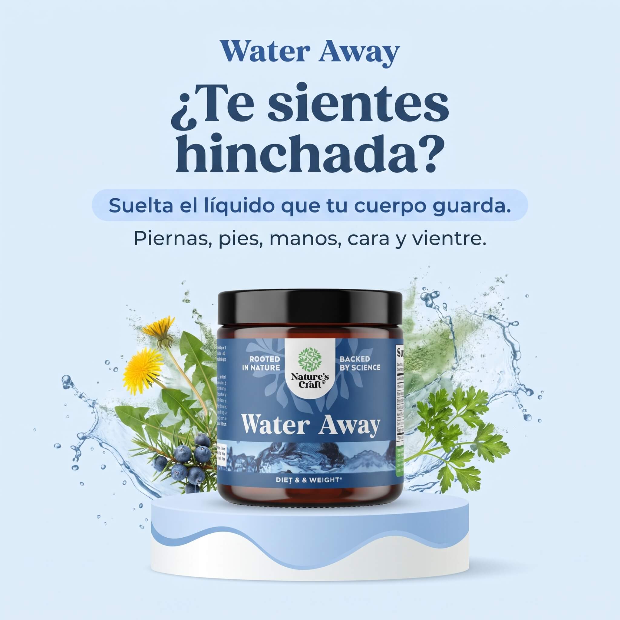 Water Away — Retención de Líquidos