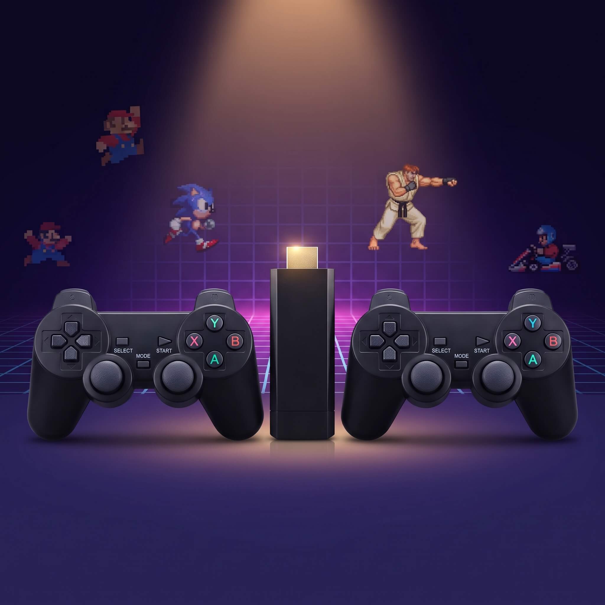 Consola Retro con +10,000 Juegos y 2 Controles Inalámbricos