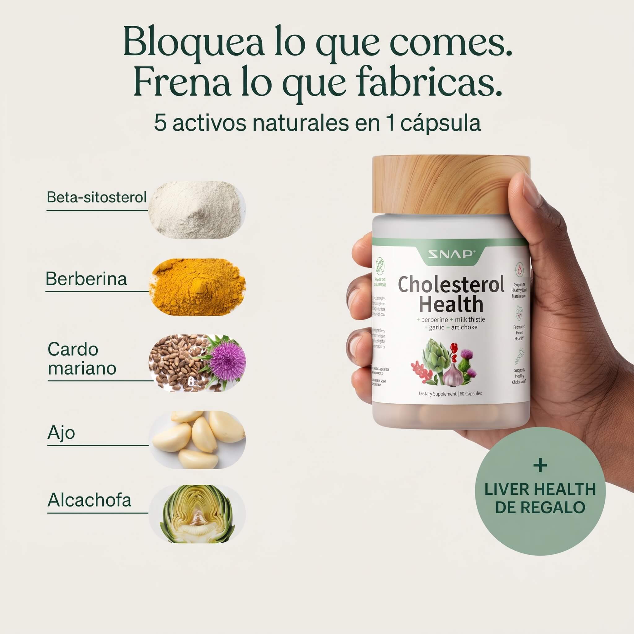 Combo 2 Frascos: Cholesterol Health + Liver Health GRATIS