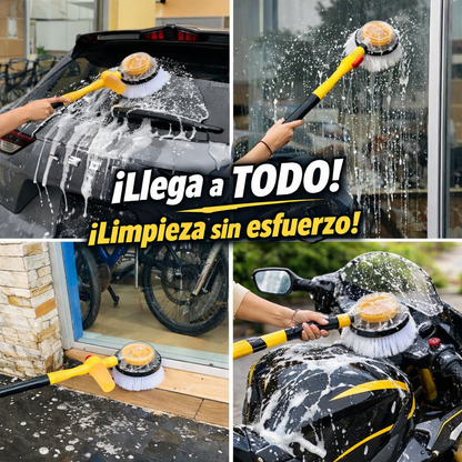 Cepillo giratorio de limpieza profunda para carro