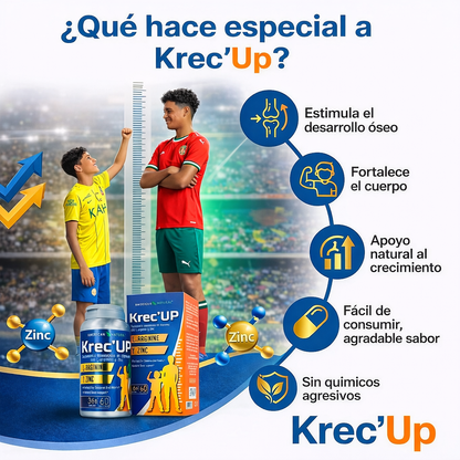 Krec’Up: L-Arginina + Zinc para el Crecimiento Natural