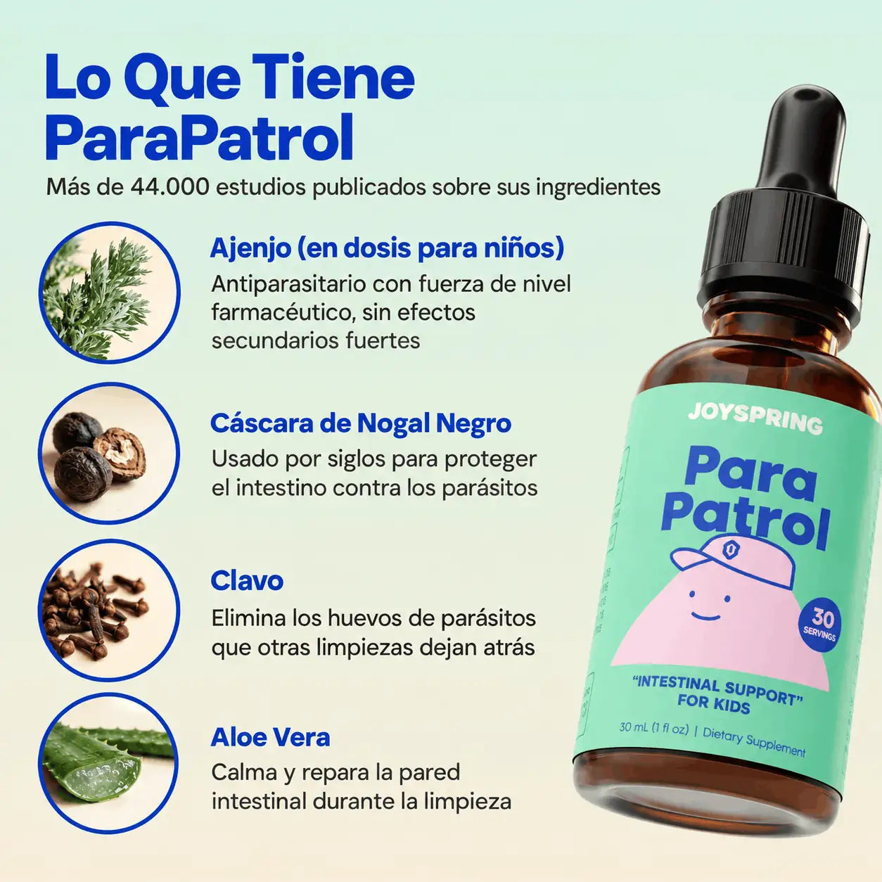 Kit Antiparasitario Infantil Joyspring – ParaPatrol + LingoLeap